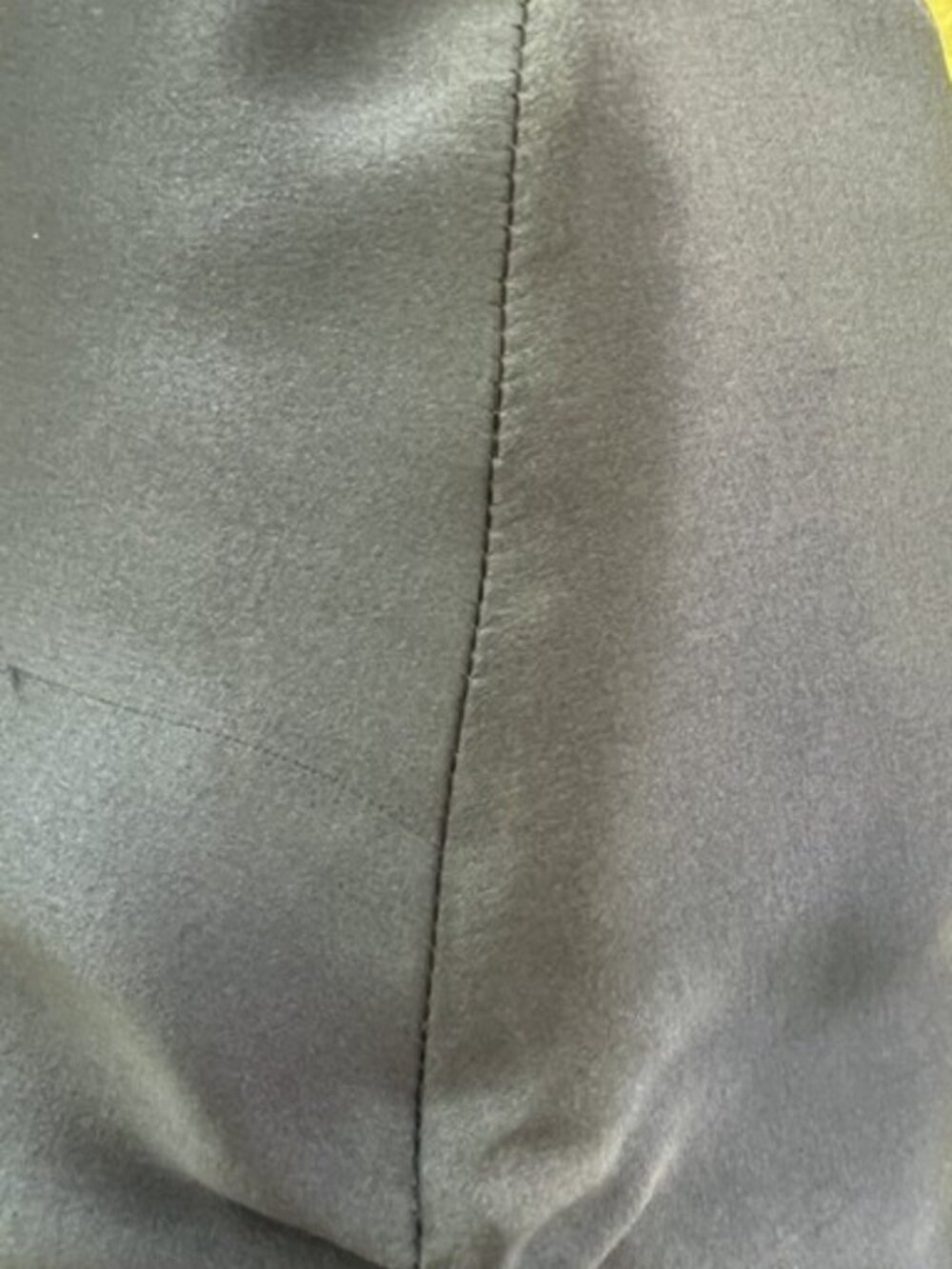 Tahari Silk Blouse Blue Sz 8 - Picture 6 of 11